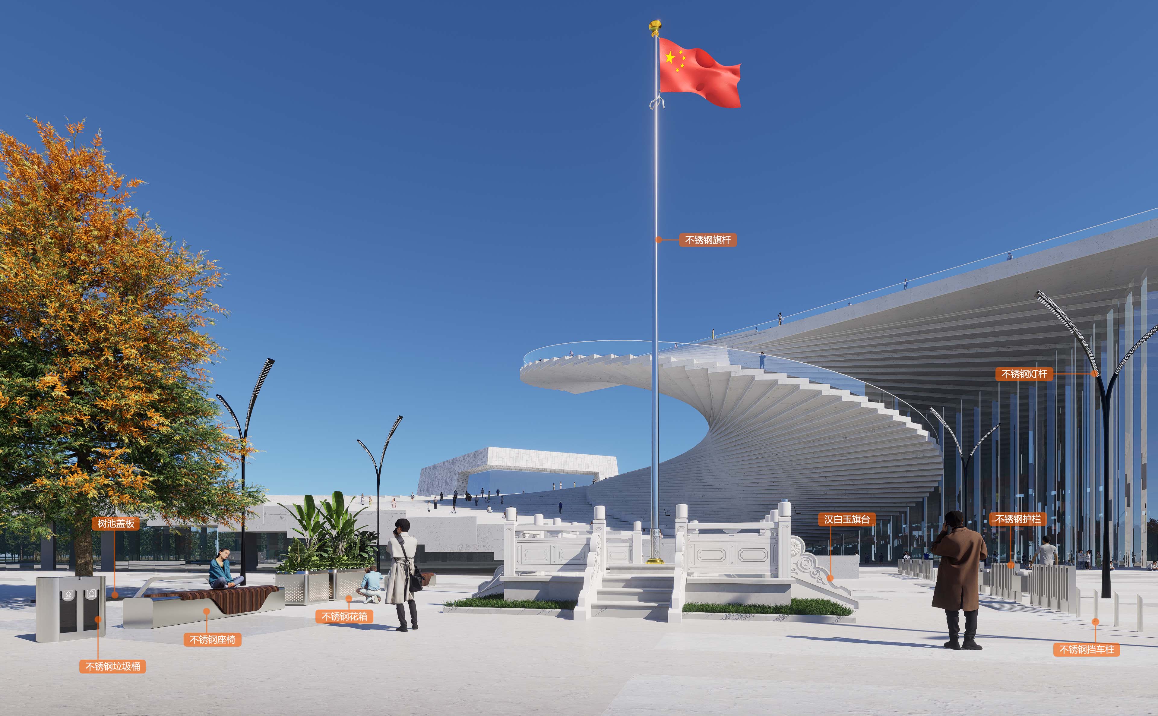 燈桿旗桿旗臺花箱等制品